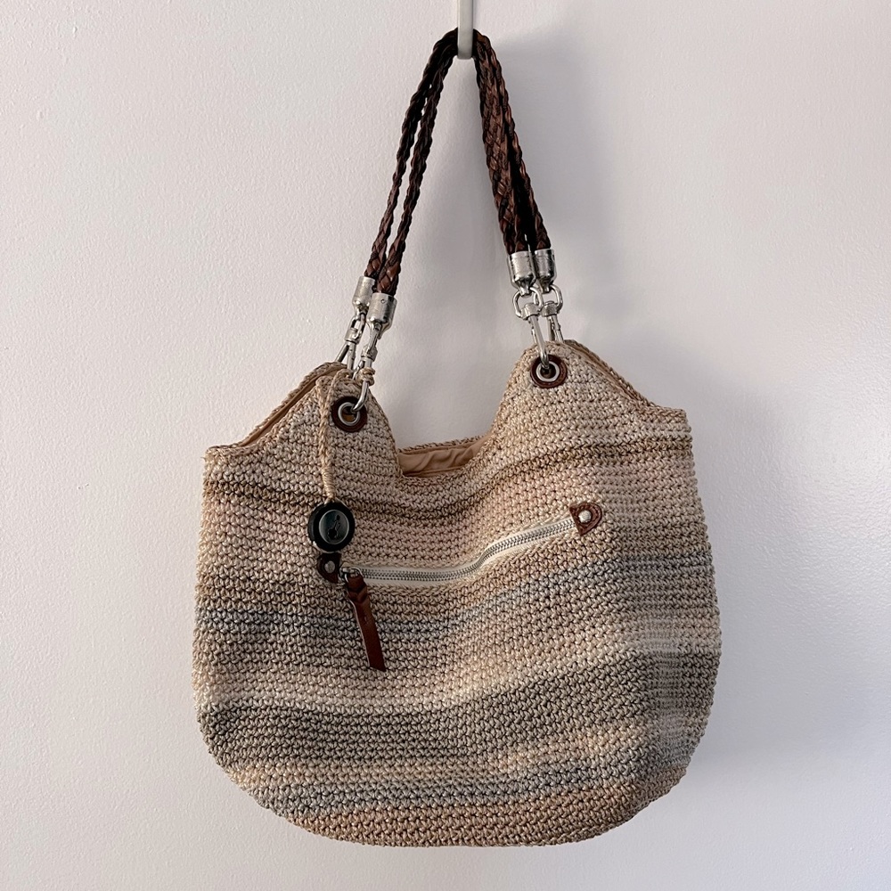 The Sak Tan and Cream Satchel